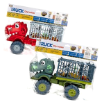Truck with Dinosaur Cage and Animals 36cm